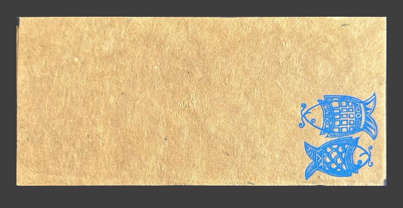 Papiere: Papier népalais fait main poisson bleu. – Neu (gemäss Beschreibung) aus Fleurier von jea_j77g 3