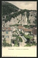 Meyringen, Schulgasse mit Alpbachfall, um 1900