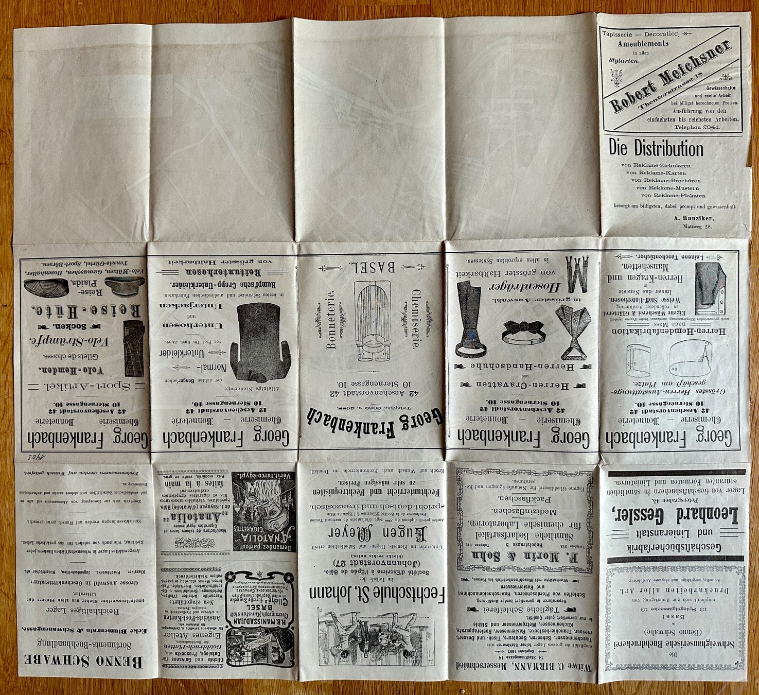 Cartine & Atlanti: Übersichtsplan der Stadt Basel 1903 – Usato da Zürich venduto da allp 3