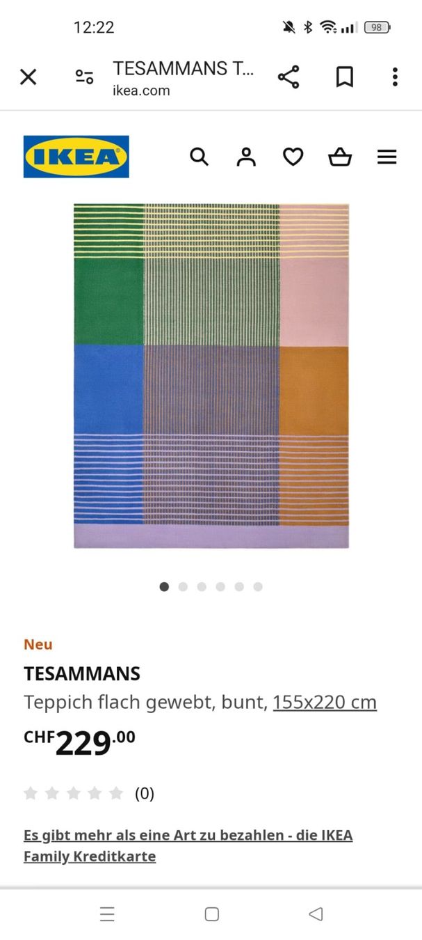 Ikea Teppiche: teppich TESAMMANS von ikea – Gebraucht aus Luzern von ser_q2gg 1