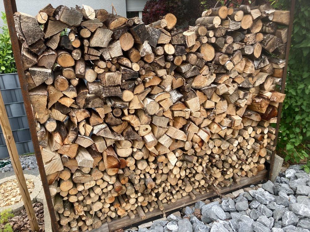 Corten-Stahl Holzregal / Holzlager / Sichtschutz | Kaufen auf Ricardo