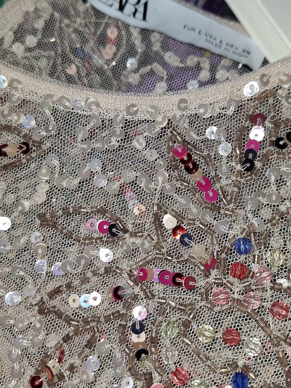 Zara Camicette: PaillettenBluse von Zara – Nuovo (secondo la descrizione) da Rheinfelden venduto da Cleopatra2000 1
