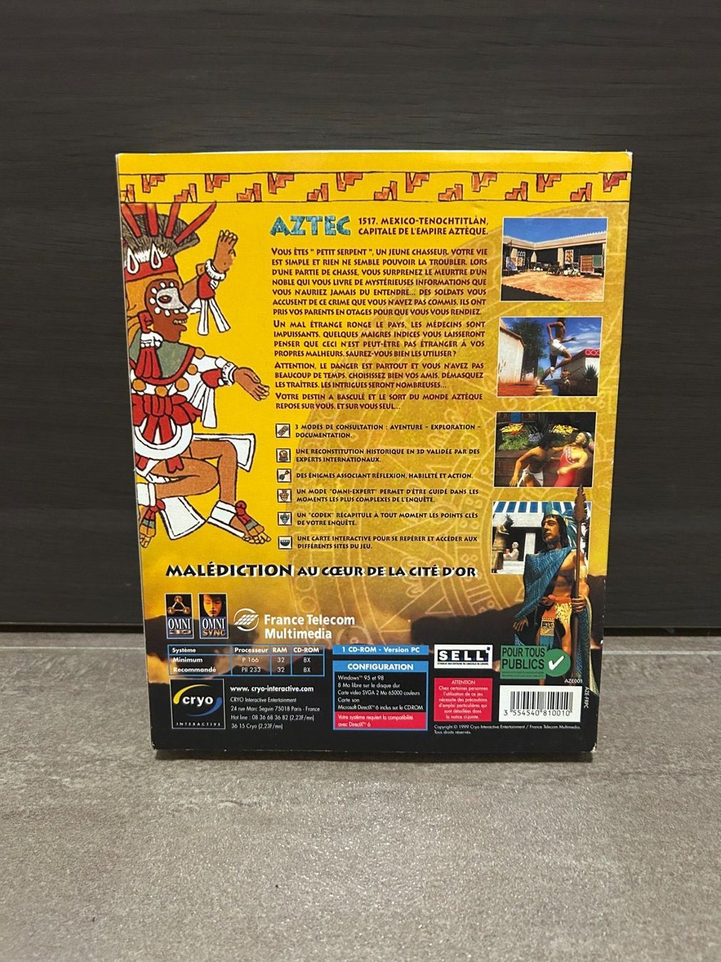 Giochi: Jeu vidéo Aztec la malédiction - CD-ROM – Usato da Lausanne venduto da Retro-geek 1