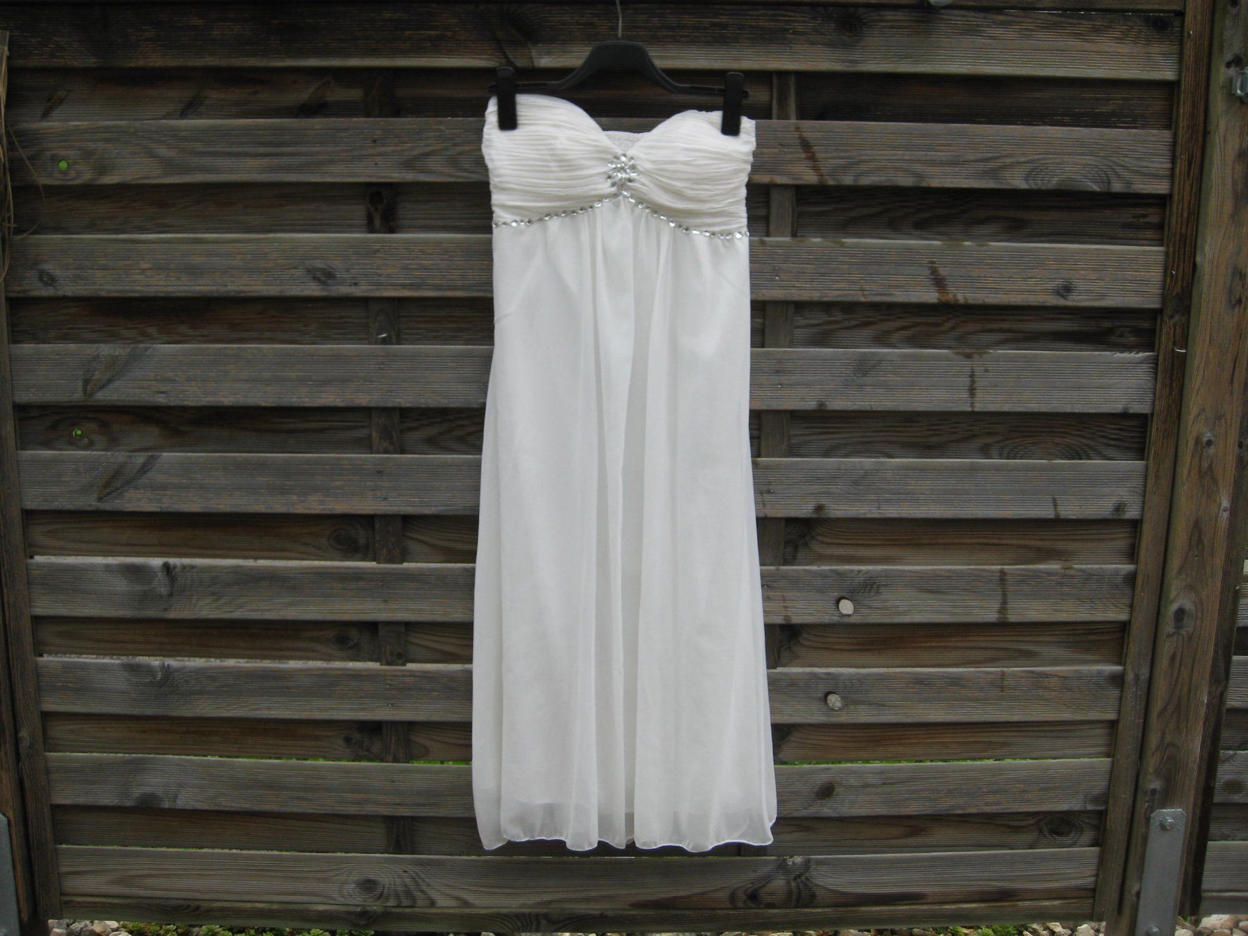 Vestiti: Princess Glitzerkleid weiss Gr.M/L/40/42 – Usato da Steinmaur venduto da Daka36 1