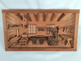 3D - Holzbild, Schreinerei