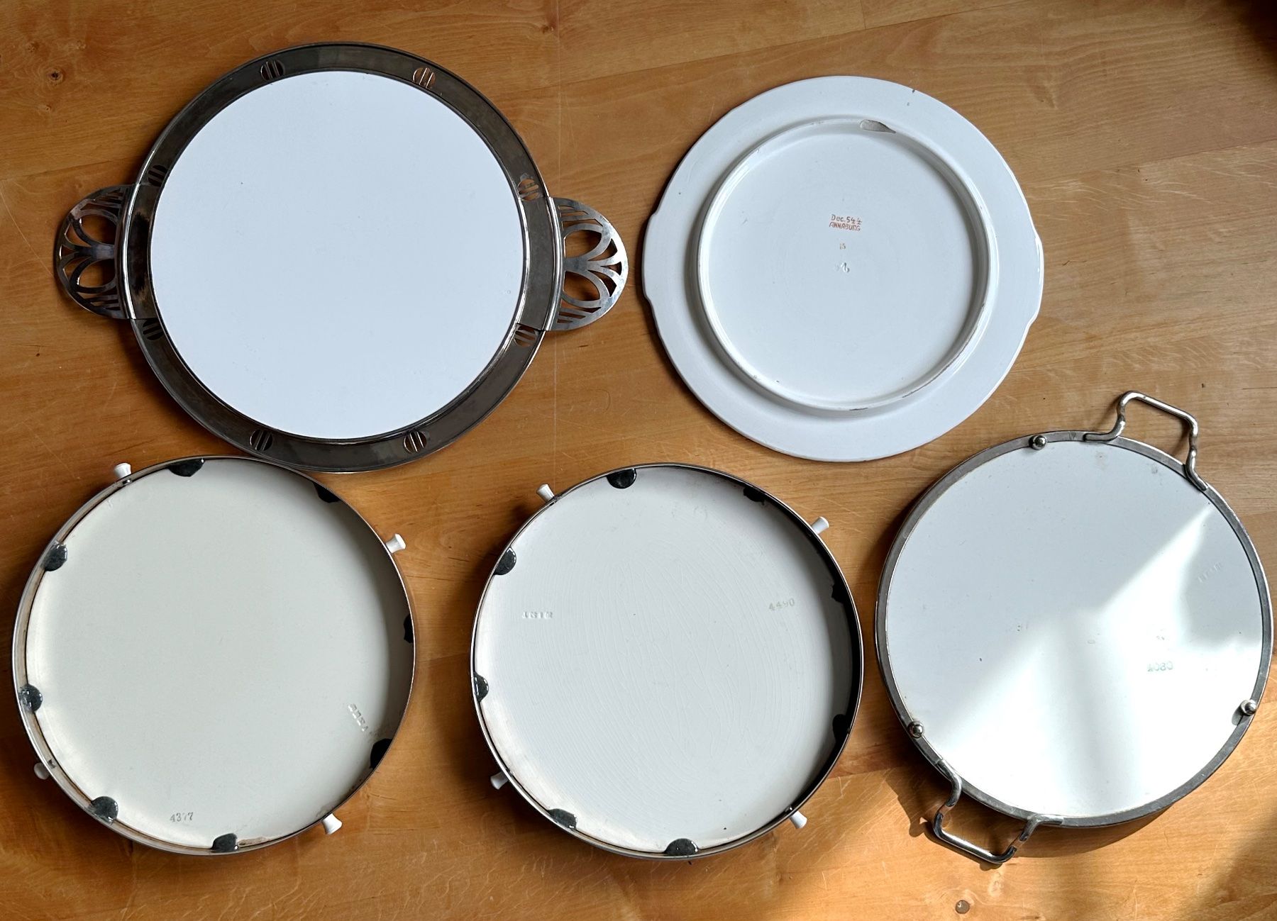 Piatti di portata: 5 antike Servierteller, Tablets Art Deco – Usato da Seltisberg venduto da quadartswiss 5