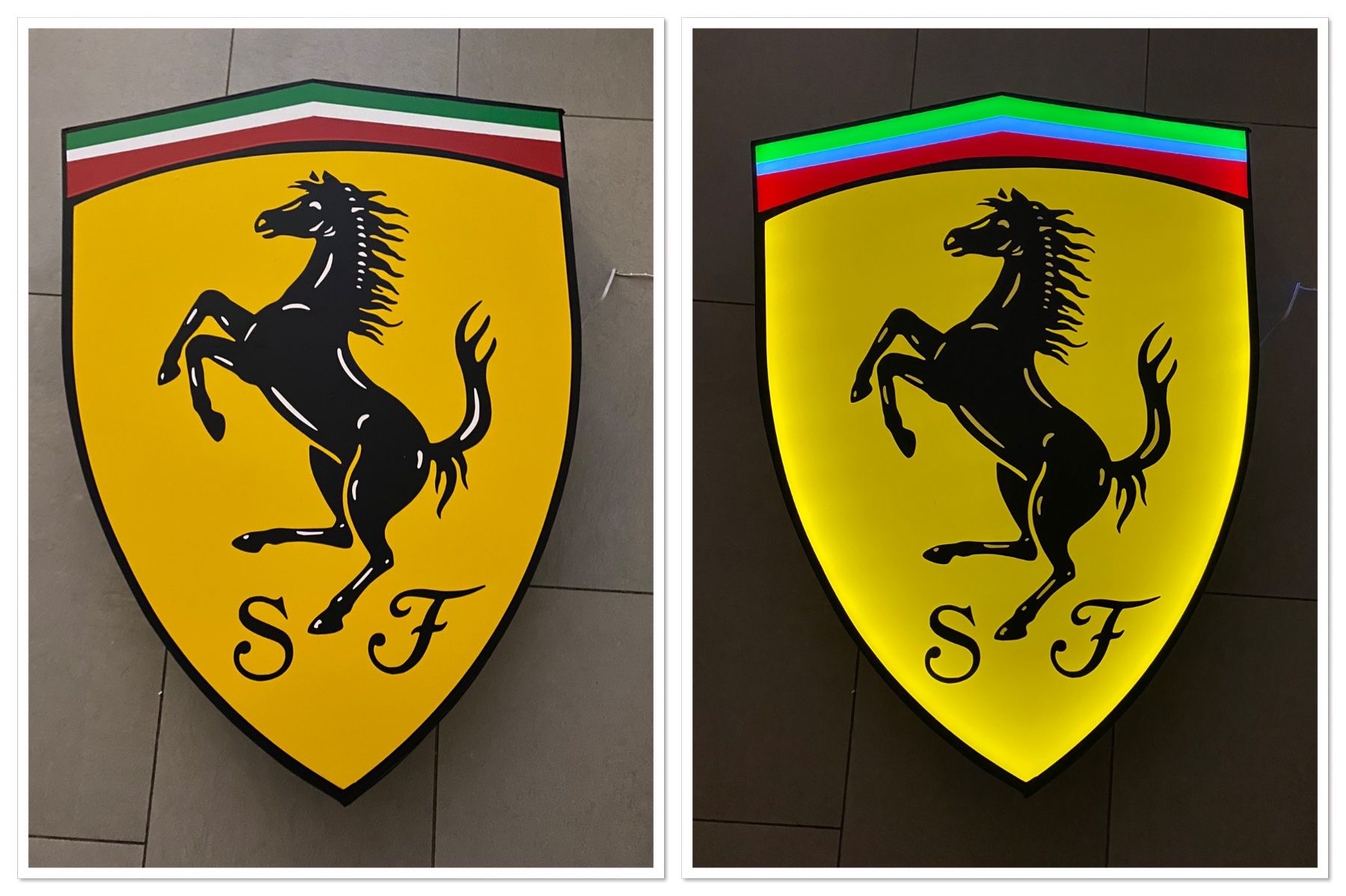 Lampade: Enseigne lumineuse Ferrari – Nuovo (secondo la descrizione) da Chevroux venduto da alex911 1