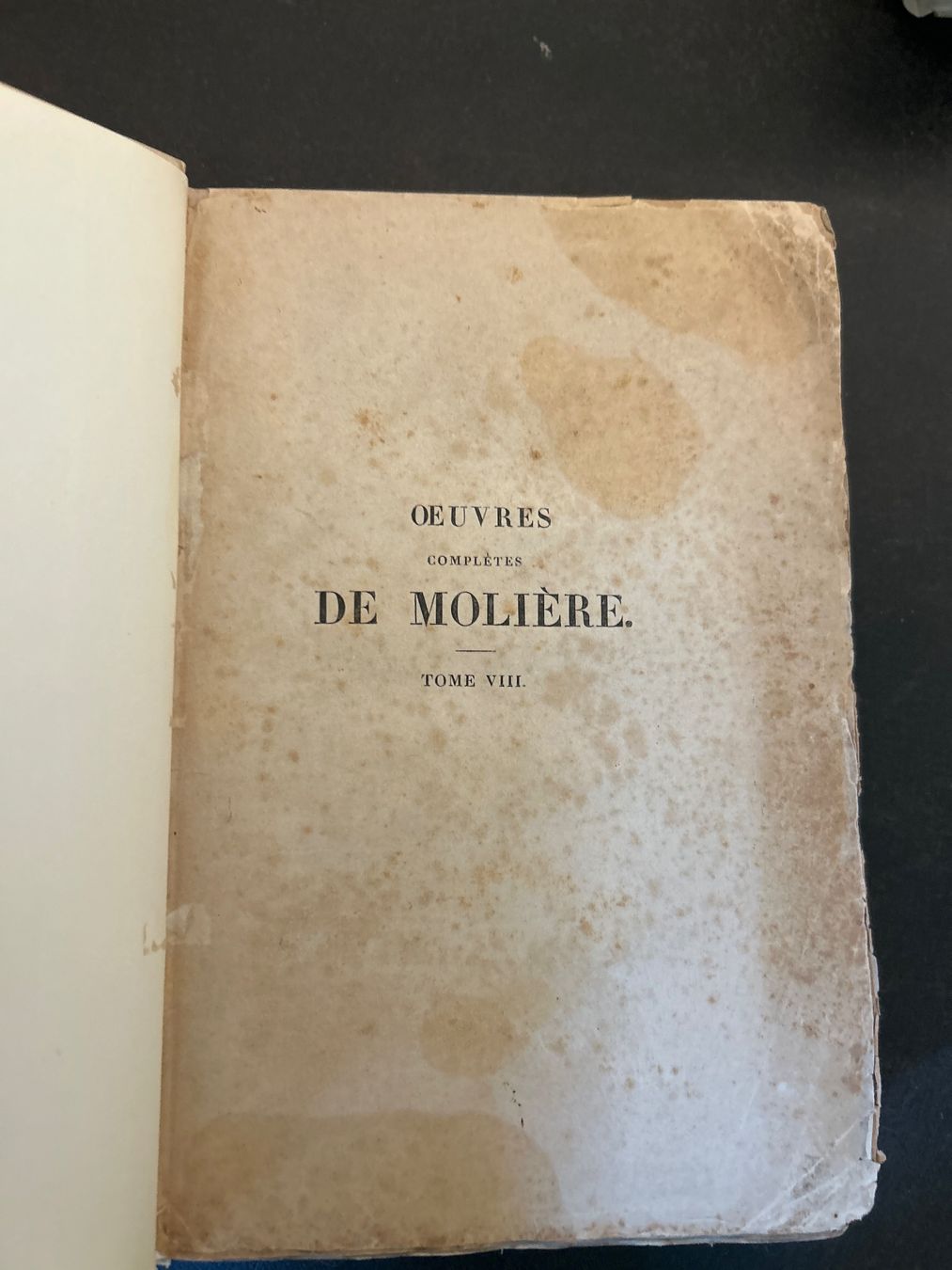 Libri: Œuvres complètes de Molière tome VIII – Usato da Céligny venduto da isa_lgy2 1