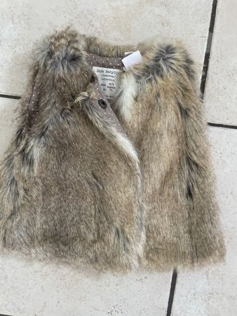 Neues ZARA Fell Gilet/Weste Gr.74