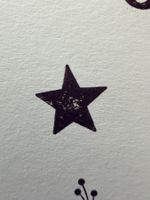 Gummistempel Stern – Weihnachten / Karten / Deko