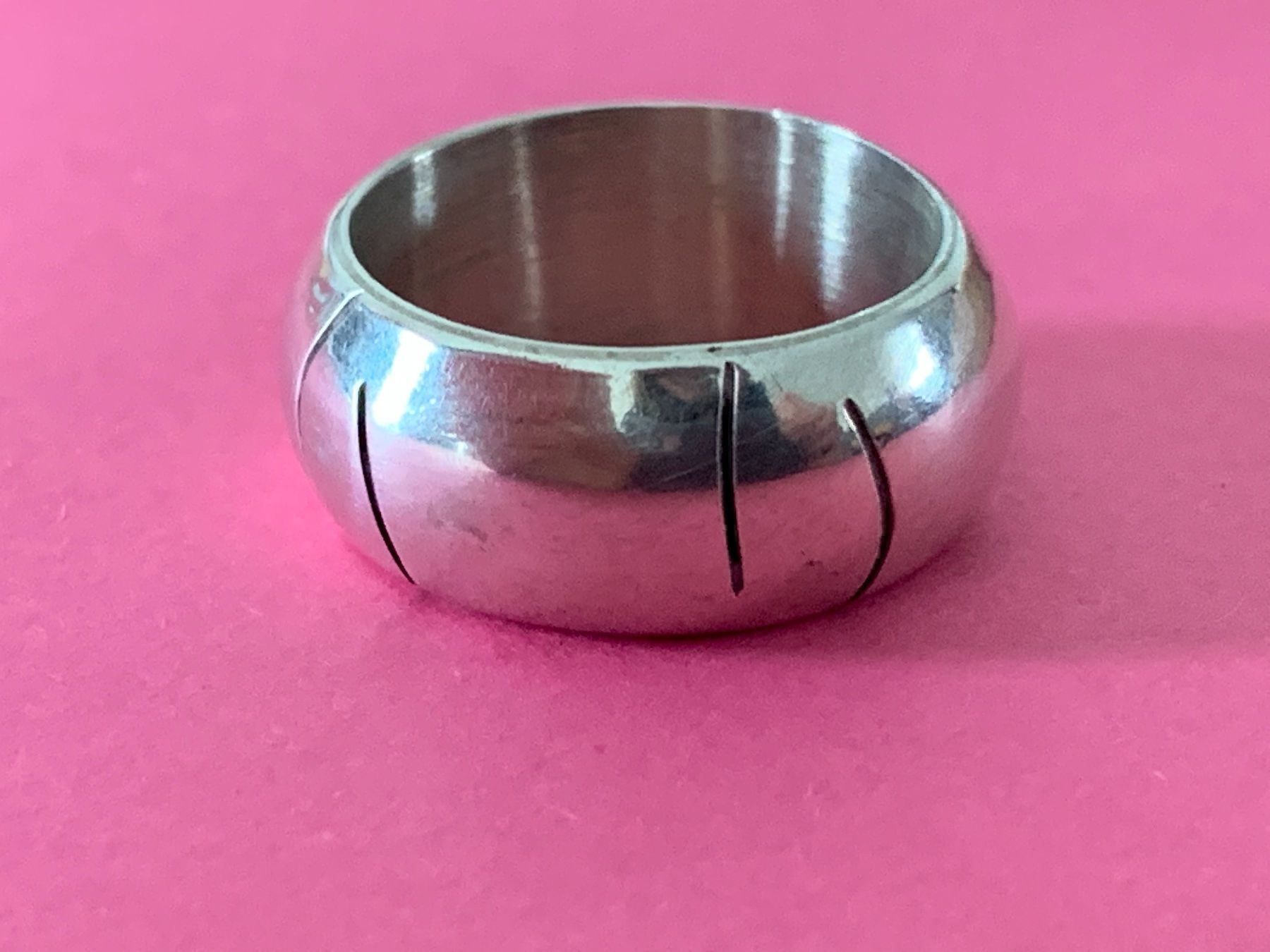 Anelli: Silberring Designer Streiffen gr. 60/19 – Usato da Dittingen venduto da Bellevista 1
