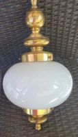 Vintage Hängelampe Opalglas/Messing top Zustand