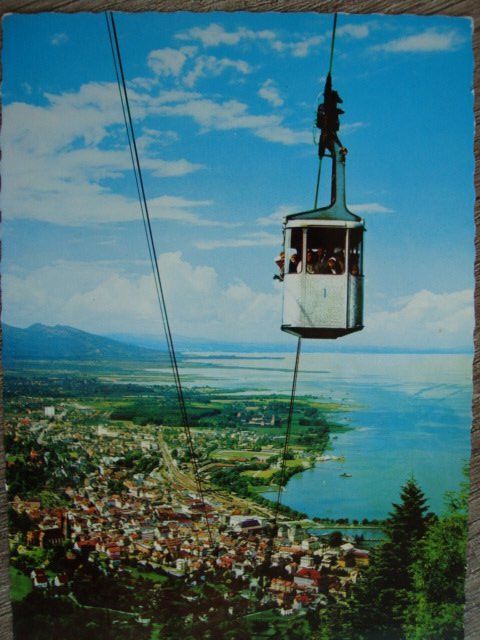 Cartoline postali: Luftseilbahn Bregenz am Bodensee mit Pfänderbahn – Nuovo e nell'imballaggio originale da Thun venduto da Abigboss
