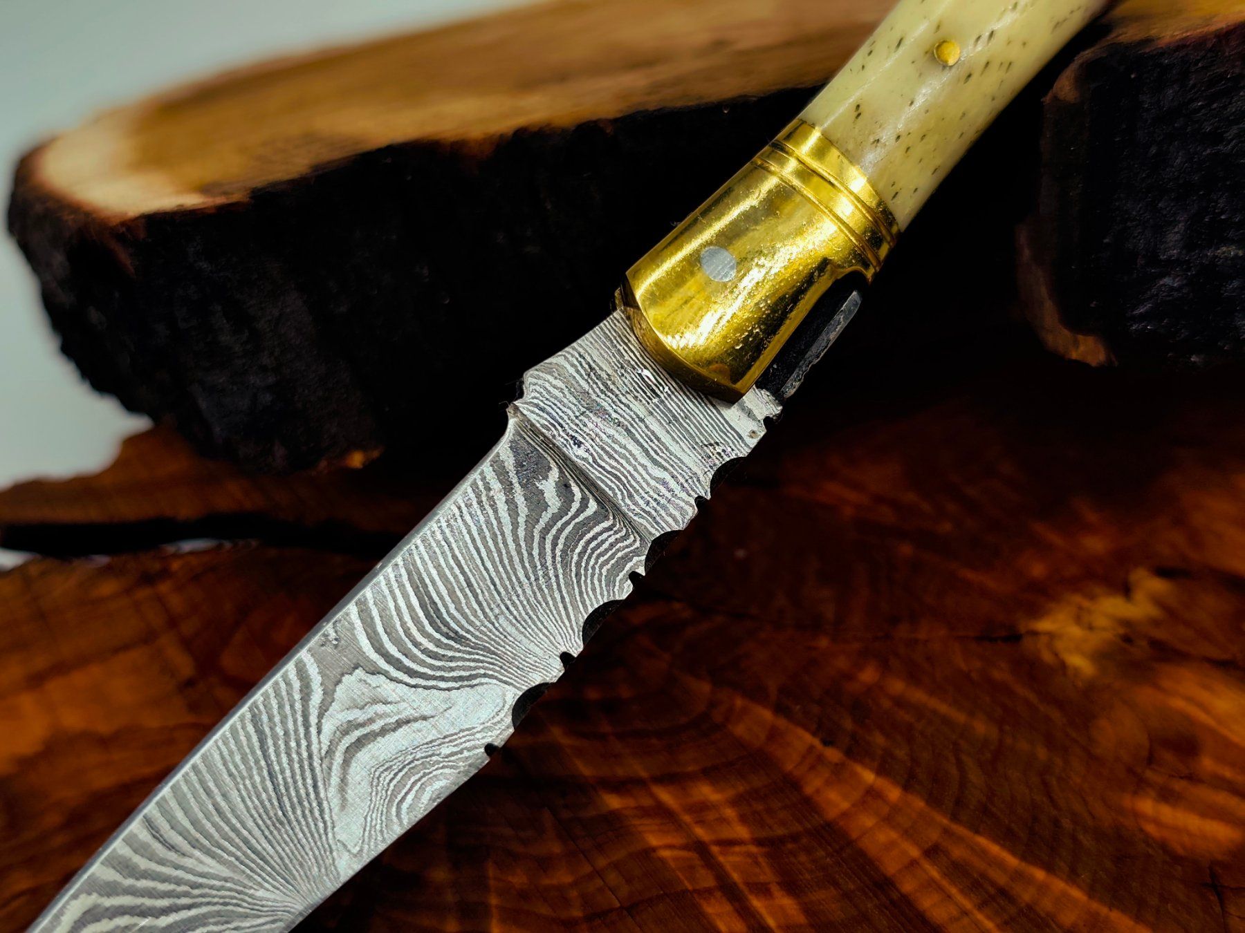 Accessori: Laguiole Damast Messer Klappmesser echtes Damastmesser – Nuovo e nell'imballaggio originale da Arlesheim venduto da Premius_1 4