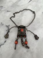 Silberschmuck Anhänger mit Koralle 
