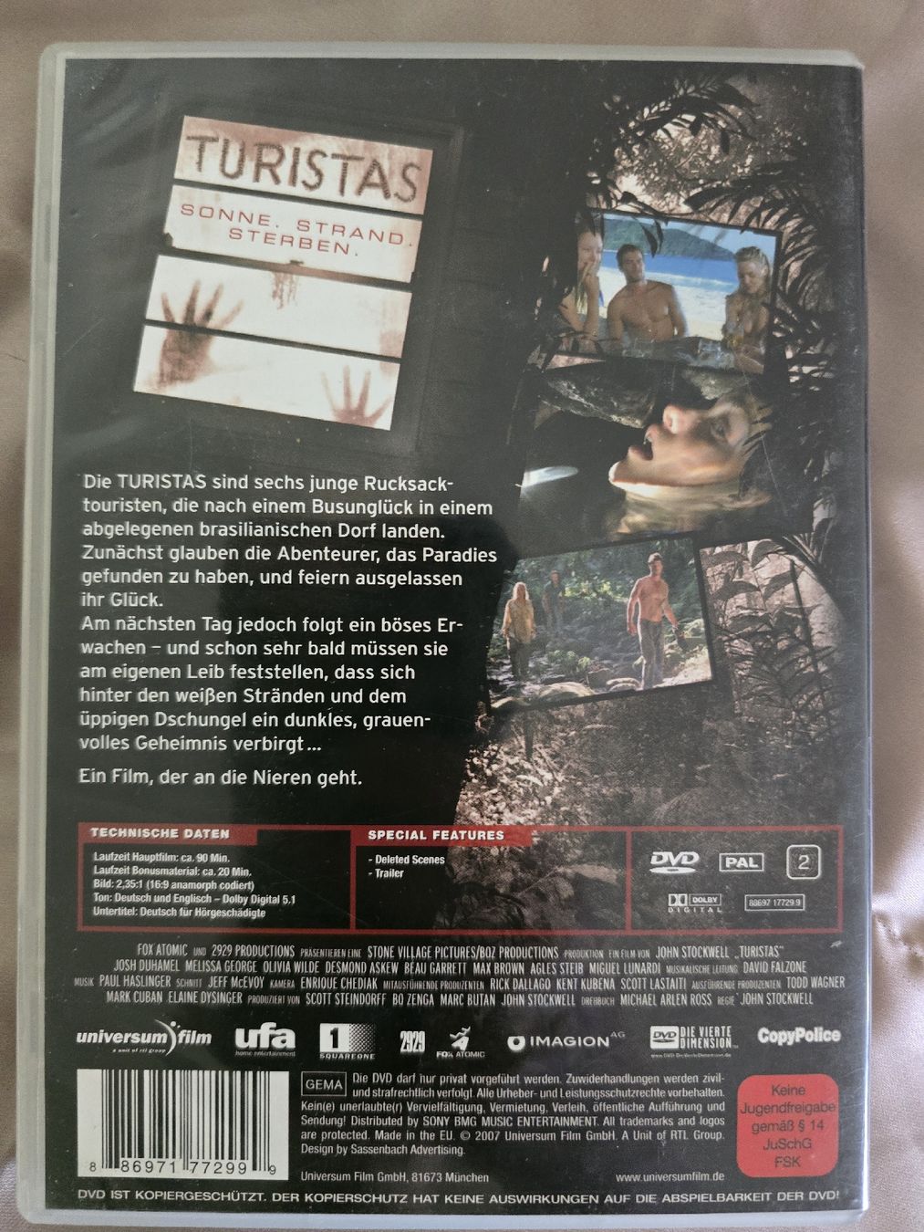 Tutti i DVDs: DVD - Turistas – Usato da Zug venduto da nic_wlj8 1