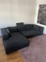 Eck-Sofa - Stoff in Anthrazit - gebraucht