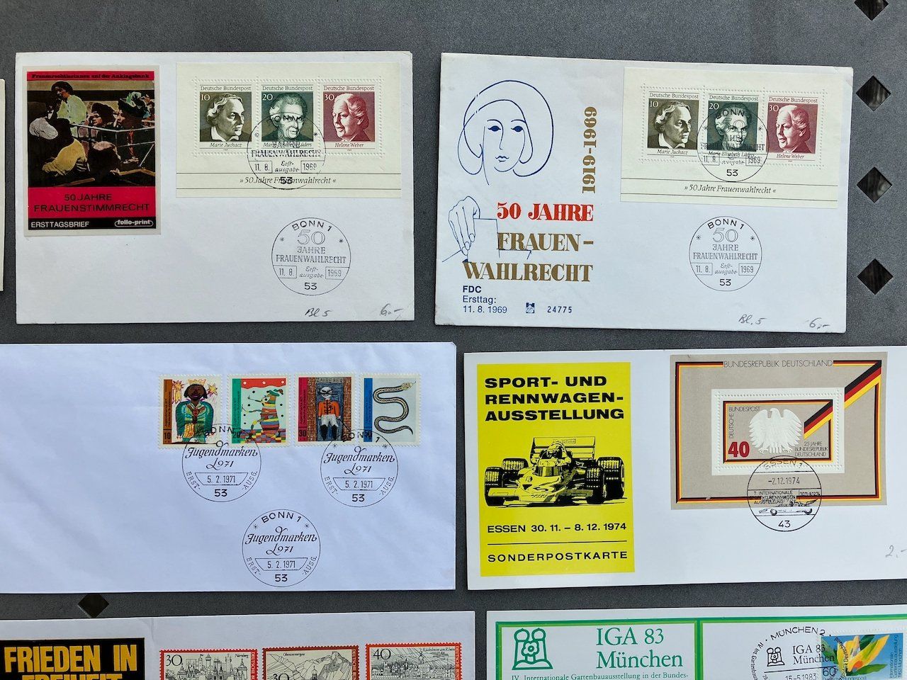 Alle Briefmarken: Deutschland - 13 Belege 1965-2002 – Gebraucht aus Nesslau von zueri6 2