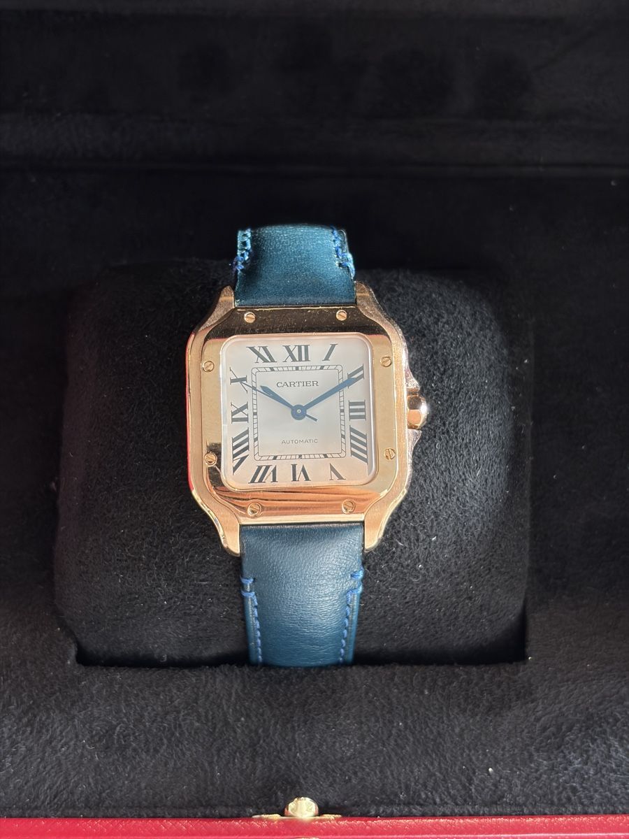 Cartier Orologi: Cartier Santos Rose Gold Medium 35mm – Usato da Bern venduto da Un.ruh 1