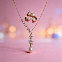 Parure Perles et étoiles