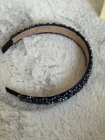 Schmuck Haarband dunkelblau mit Steinchen 💎 neuwertig