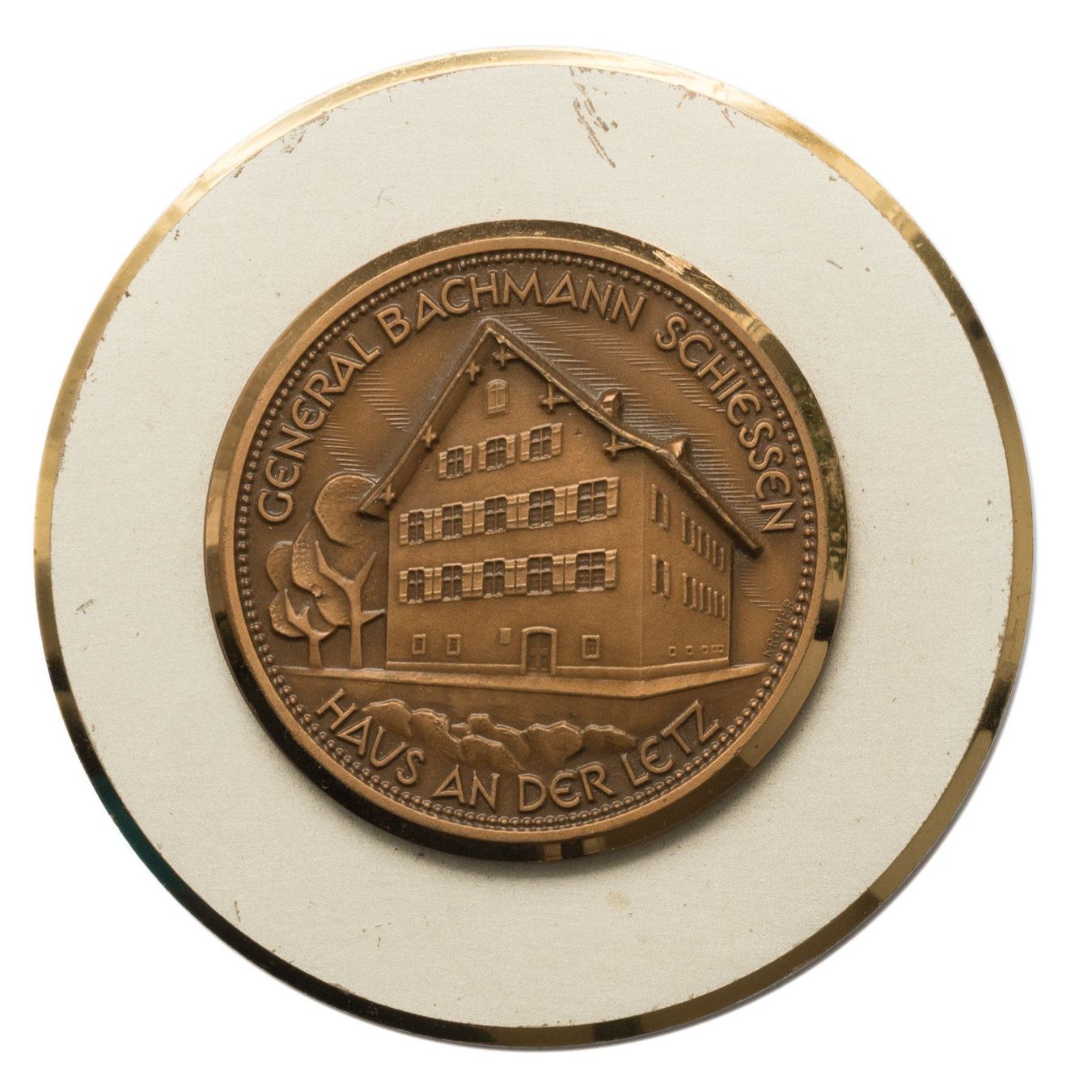 Medaglie: Schützenmedaille General Bachmann Letz – Usato da Rotkreuz venduto da Swiss-Coins