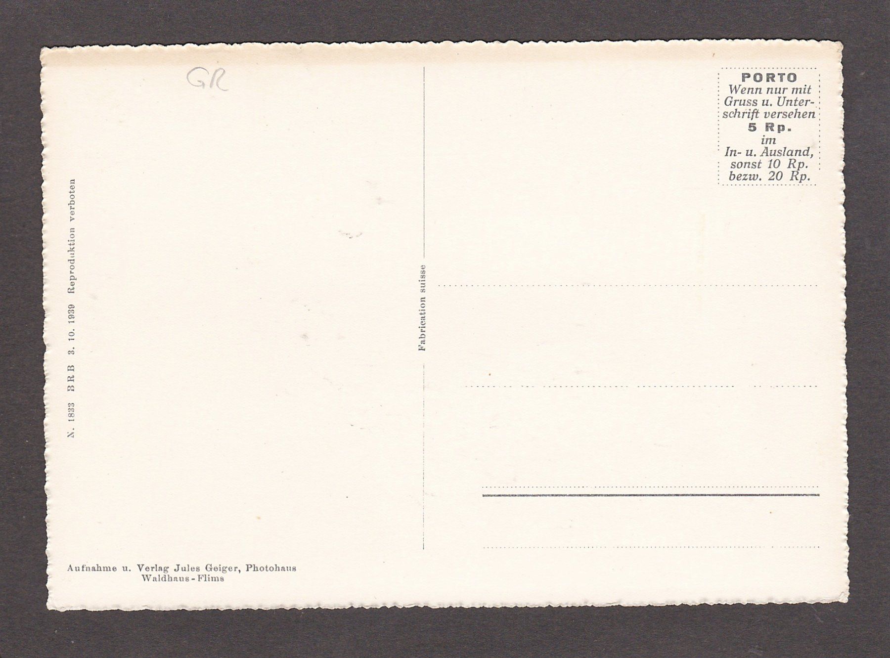 Cartoline postali: ILANZ - Hotel Rätia – Usato da Reiden venduto da cinfis 1