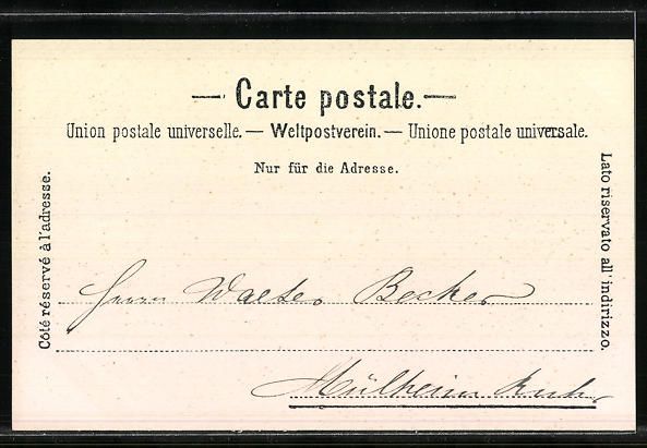Ansichtskarten: AK Caux, Palace Hotel, 1903 – Gebraucht aus Berlin von bartko-reher 1