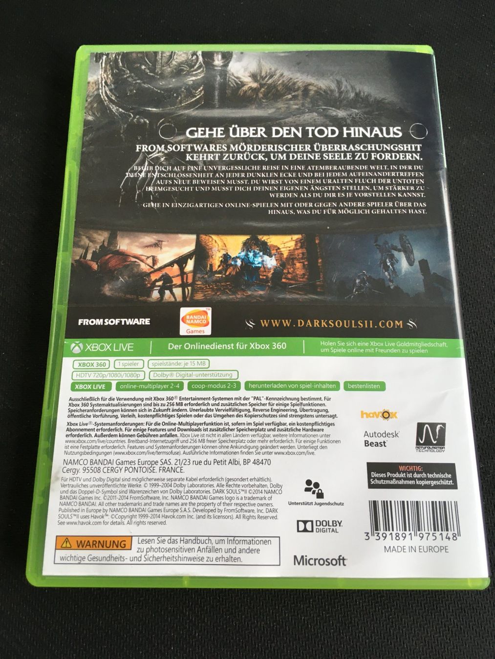 Microsoft Giochi: Dark Souls 2 - Xbox 360 Game – Usato da St.Gallen venduto da Punktchen01 1