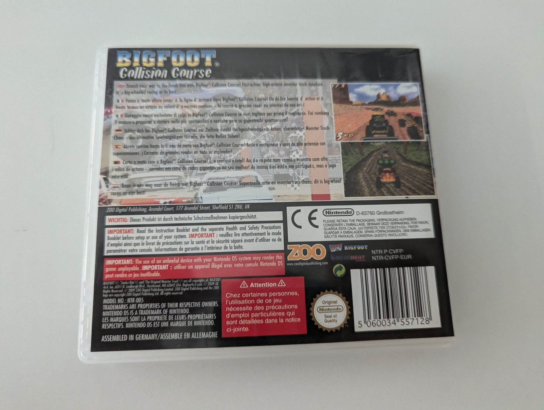 Nintendo Giochi: Bigfoot Collision Course - Nintendo DS Game – Usato da Hünenberg See venduto da SpecialEditionGaming 1