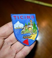 VINTAGE Badge TICINO Lago nos ST. GALLER STICKEREI