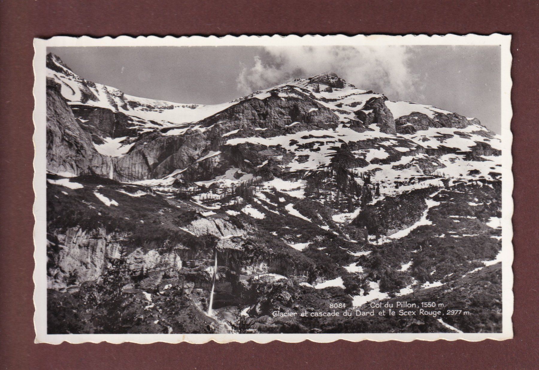 Ansichtskarten: COL DU PILLON - Glacier et cascade du Dard – Gebraucht aus Pully von nicecards-shop