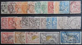 Frankreich Kat. 86-106 gest. 1900/02 Kat. 133 Euro