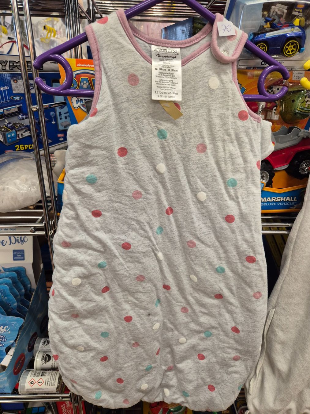 Baby Schlafsack, Grsse 70 cm, gepunktet, K32 (Gebraucht) in Spiegel b.  Bern fr CHF 11  mit Lieferung auf Ricardo kaufen