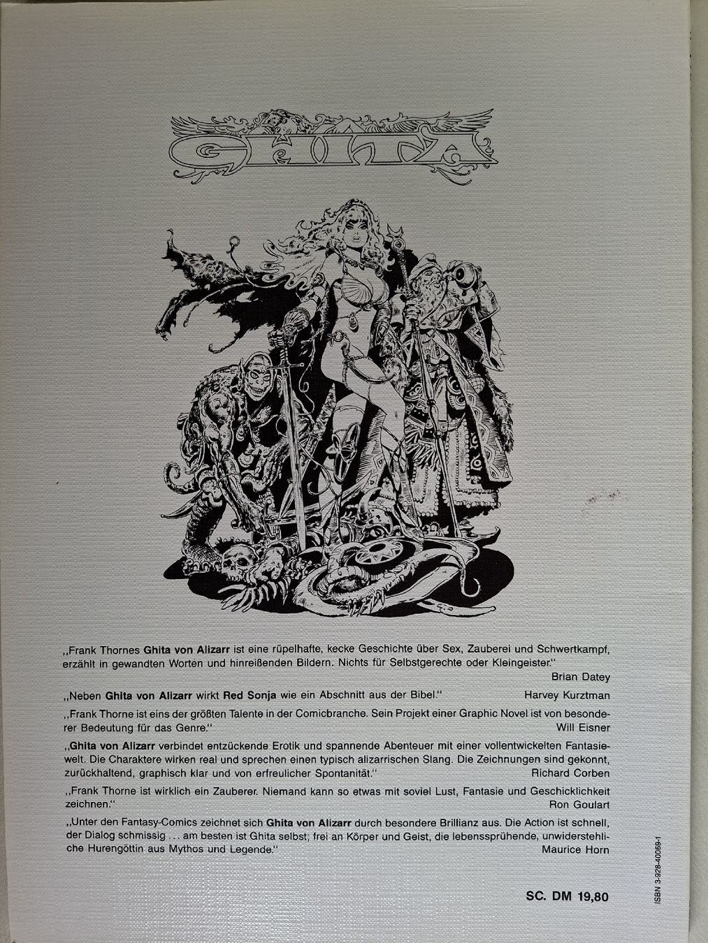 Fumetti: Erotik Comic 1991 , GHITA  , Frank Thorne  – Usato da Schwanden Sigrisw venduto da cadieux71 1