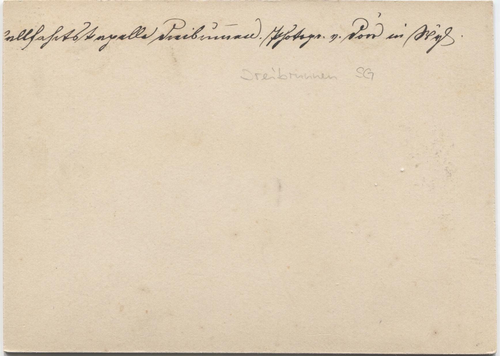 Cartoline postali: DREIBRUNNEN bei WIL SG 1900 – Usato da Wil SG venduto da Clanx 1