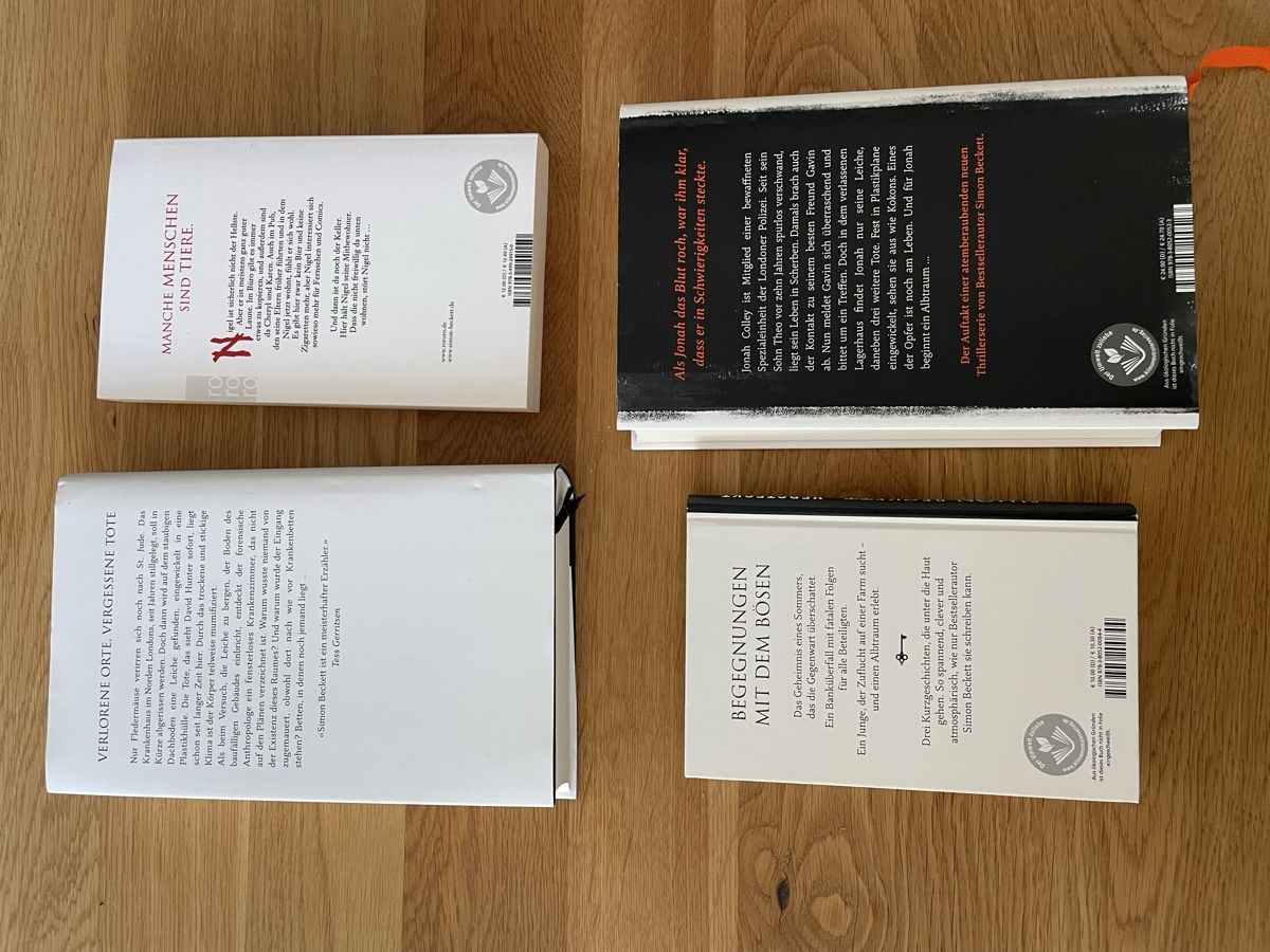 Libri: Simon Beckett Thriller 4er Set  – Nuovo (secondo la descrizione) da Burgdorf venduto da Vespa12 1