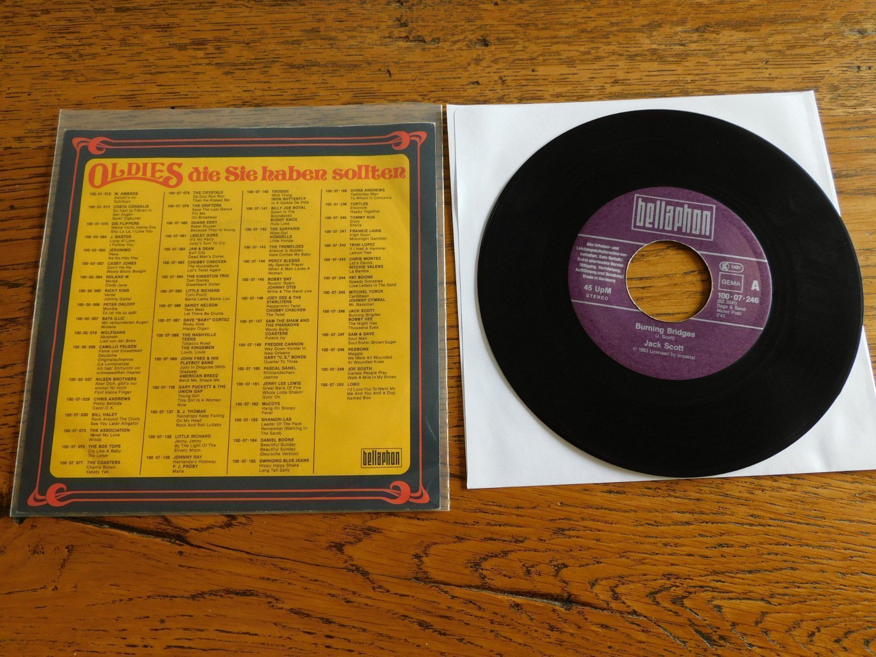 Schallplatten: Jack Scott / Bobby Vee ‎– Burning Bridges – Gebraucht aus Emmenbrücke von lamorak 1