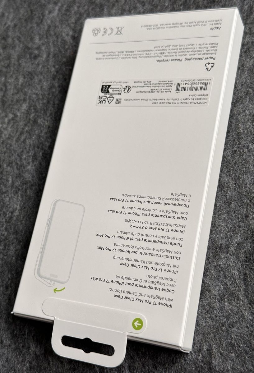 Apple Telefoni cellulari / Smartphones: Apple Clear Case iPhone 17 Pro Max NEU/OVP – Nuovo e nell'imballaggio originale da Bremgarten AG venduto da vom_ss66 5