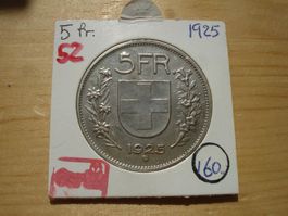 (52)  5 Franken  1925