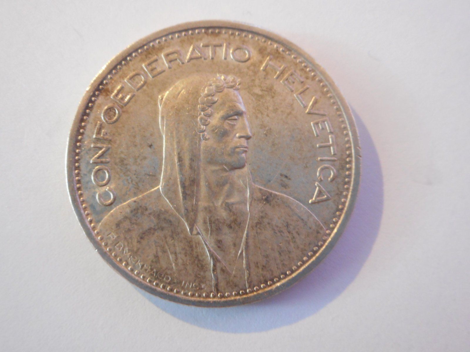 Tutti le monete: 5 Fr. 1952 silber – Usato da Kriegstetten venduto da pizlad2010 2