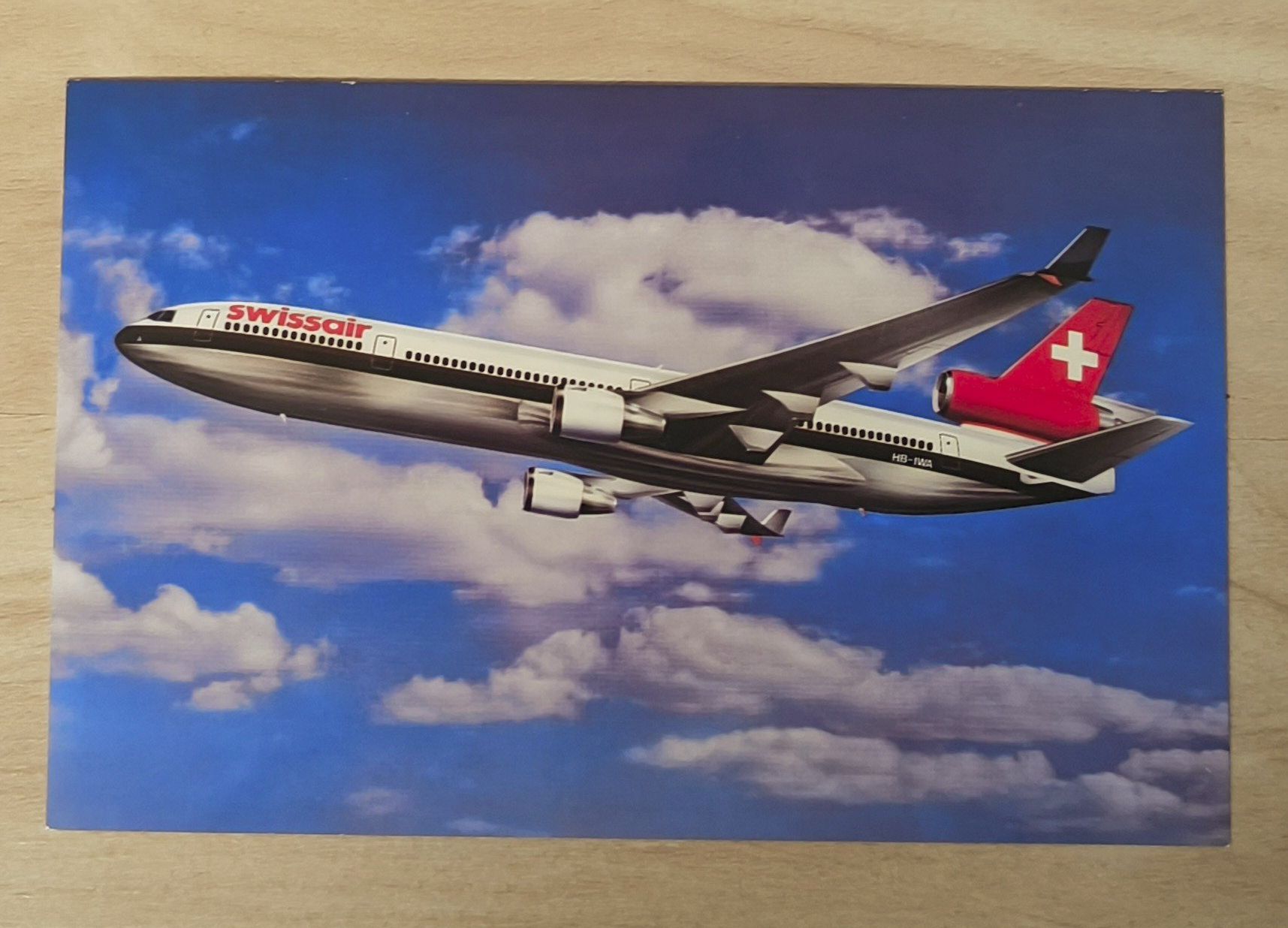 Cartoline postali: Ansichtskarte MD-11 der Swissair – Nuovo (secondo la descrizione) da Oberembrach venduto da broussey14