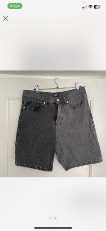 Zwei-Ton Jeans Shorts Gr. 32