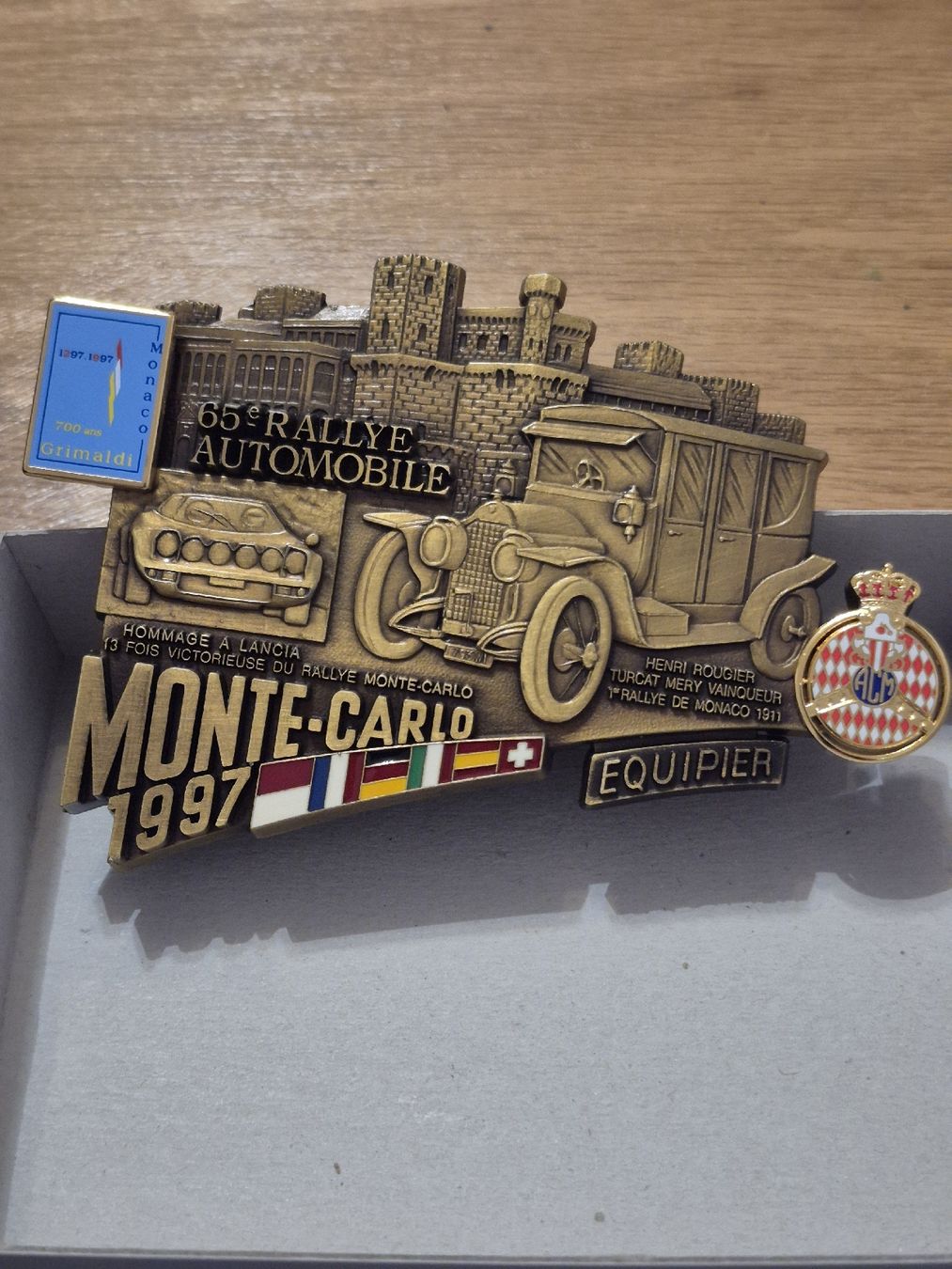 Insegne: Plaque du 65ème rallye de Monte-Carlo – Usato da Chavannes-Renens venduto da Douz13 2