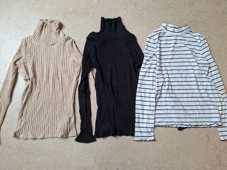 C&A Premium 2x Rollkragenshirt Gr. 152, 1x C&A 146-152)