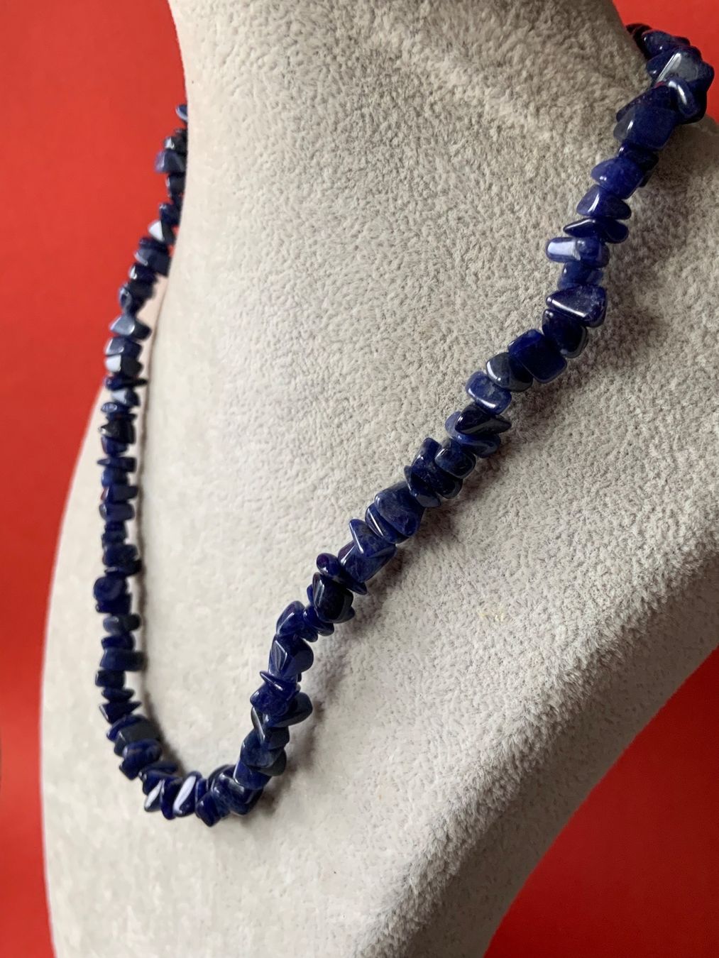 Ketten: Lapislazuli-Kette kurz (46 cm) – Gebraucht aus Laufen von belleskulptur 6