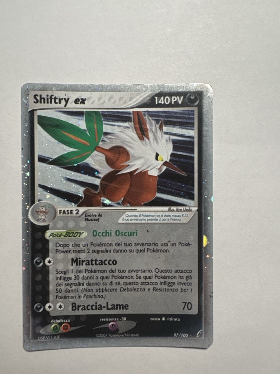 Pokémon Carte collezionabili: Pokemon Shiftry ex 140 PV card 97/100 2007 – Usato da Zürich venduto da Blattlus18