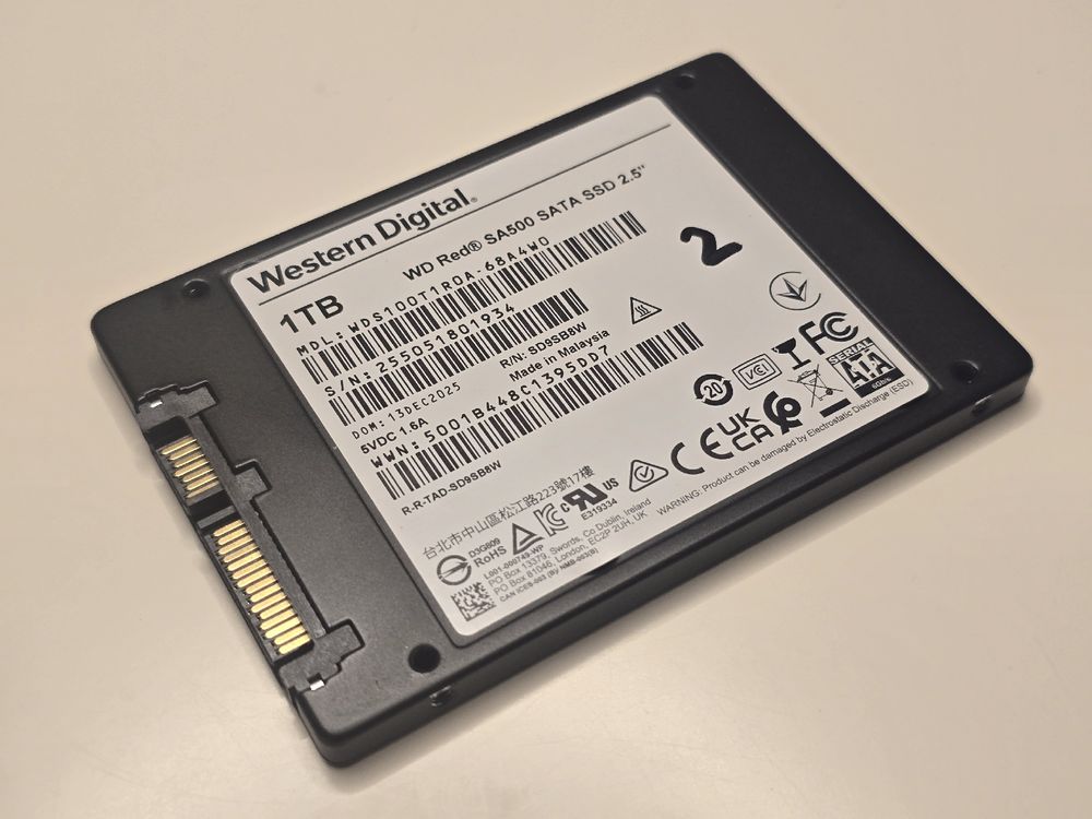 WD Red SA500 SSD 1 To SATA 2.5