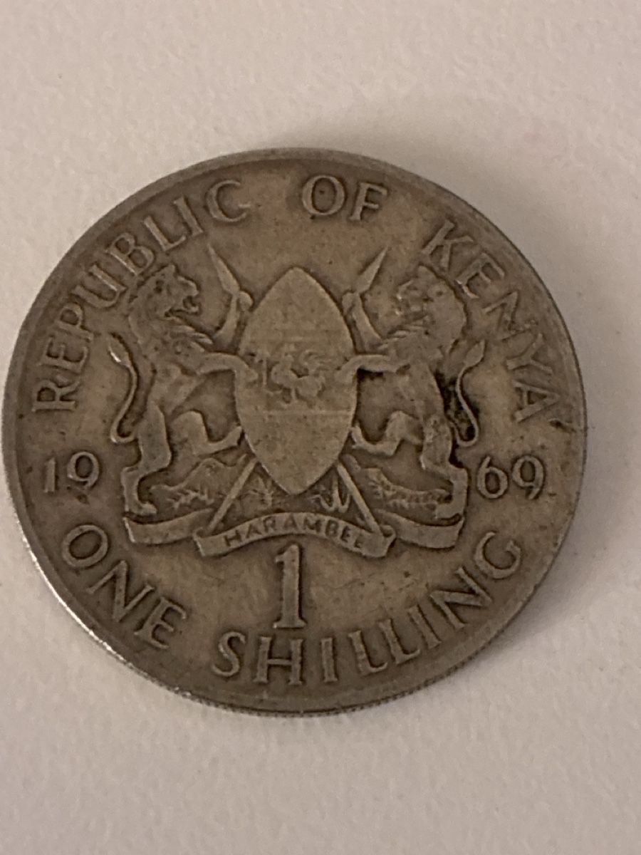 Tutti le monete: Nr. 51: 1 Schilling, Kenia, 1969 – Usato da Burgdorf venduto da Yakari5165