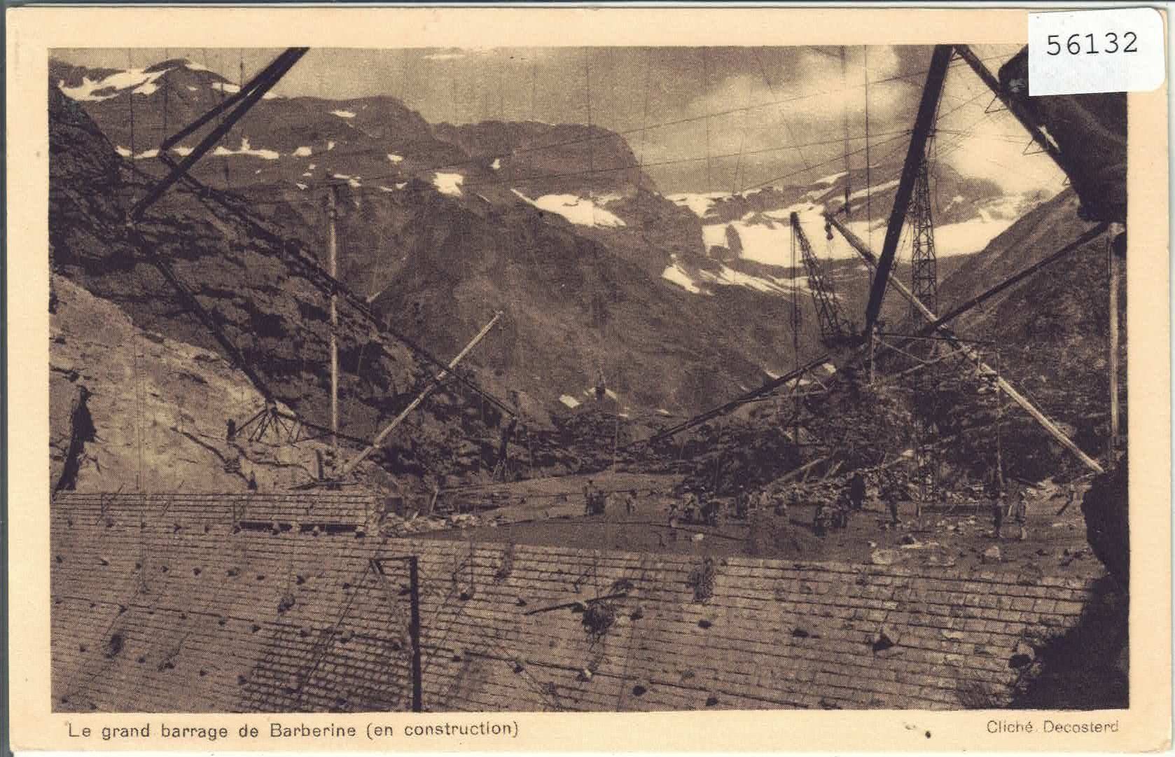 Ansichtskarten: Le grand barrage de Barberine en construction – Gebraucht aus Ettingen von Kartenplanet